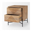 Mercana Cairo Wood 2 Drawer Accent table