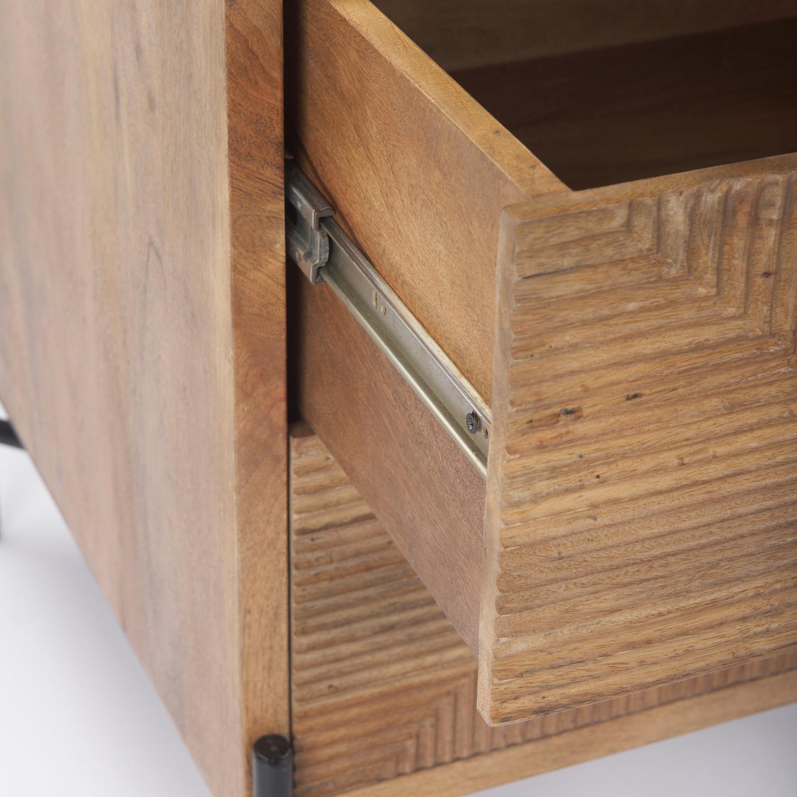 Mercana Cairo Wood 2 Drawer Accent table