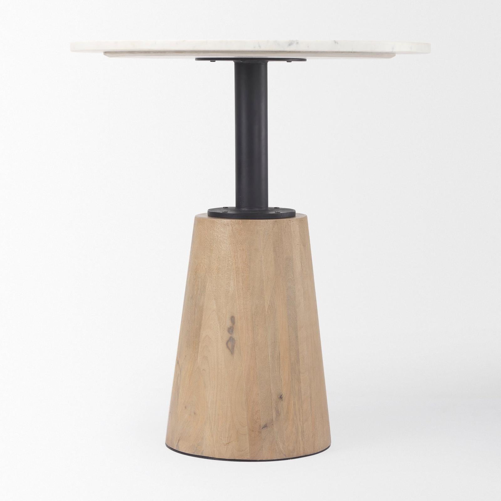 Mercana Maxwell Round Accent Pedestal Bistro Table