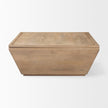 Mercana Wyatt Brown Wood Angular Coffee Table