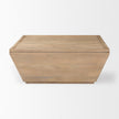 Mercana Wyatt Brown Wood Angular Coffee Table