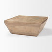 Mercana Wyatt Brown Wood Angular Coffee Table