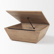 Mercana Wyatt Brown Wood Angular Coffee Table