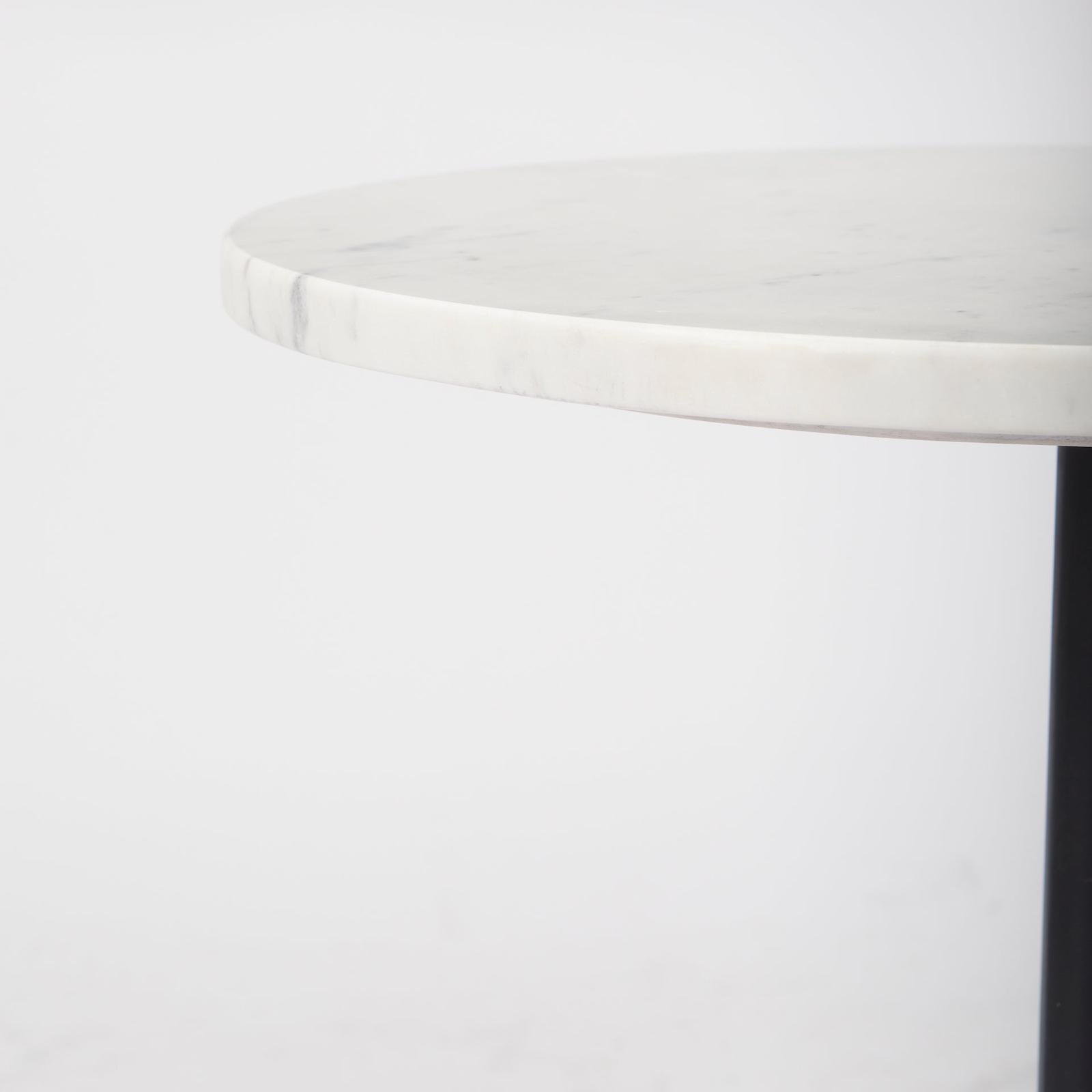 Mercana Maxwell Marble Top Pedestal End/Side Table