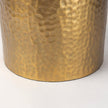 Mercana Leo Hammered W/White Fabric Shade Table Lamp