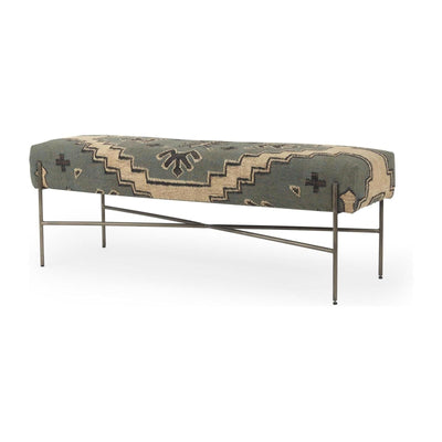 Mercana Avery Upholstered Seat With Metal Base Accent Bench