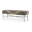 Mercana Avery Upholstered Seat With Metal Base Accent Bench