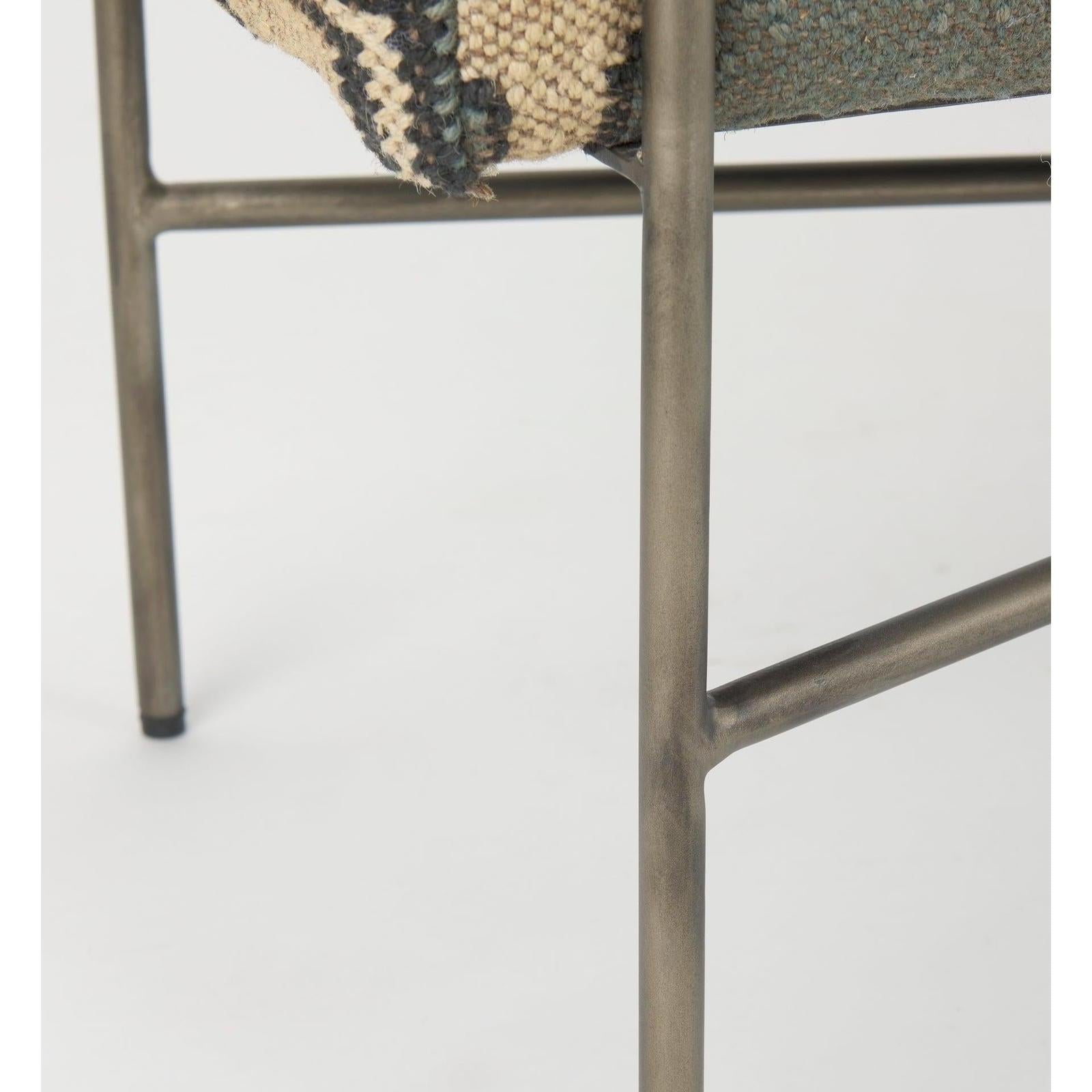 Mercana Avery Upholstered Seat With Metal Base Accent Bench