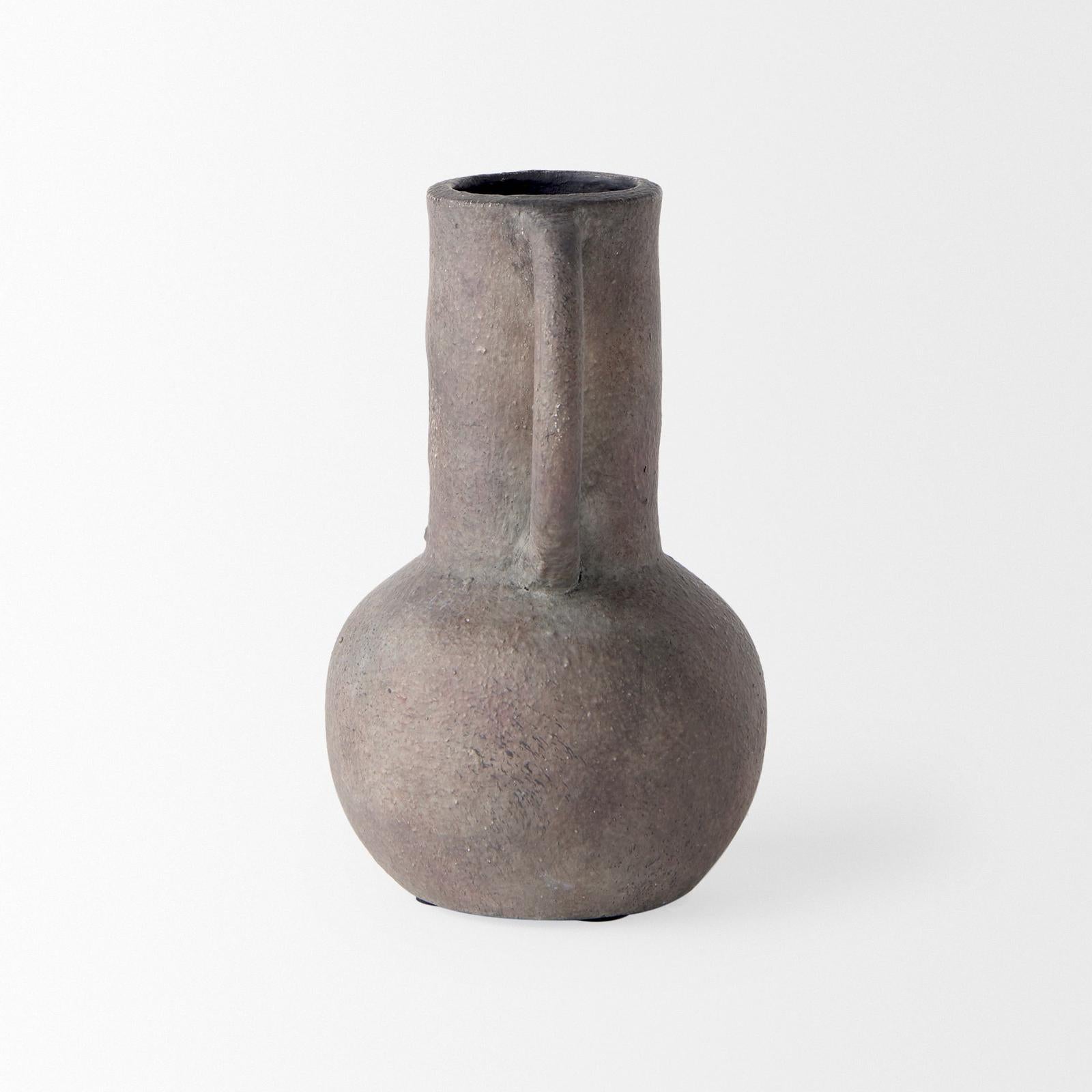 Mercana Armani Brown-Gray Double Ear Vase