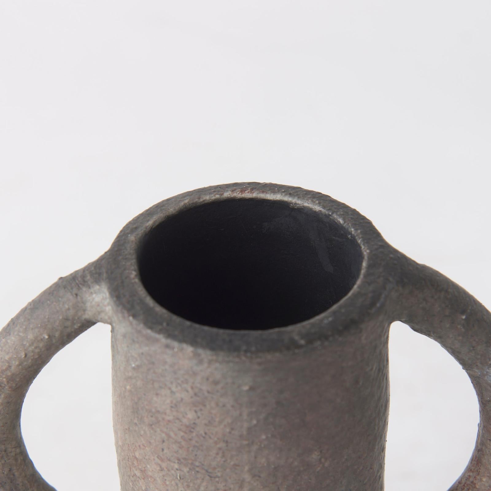 Mercana Armani Brown-Gray Double Ear Vase