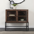 Mercana Arelius Glass Doors Accent Cabinet