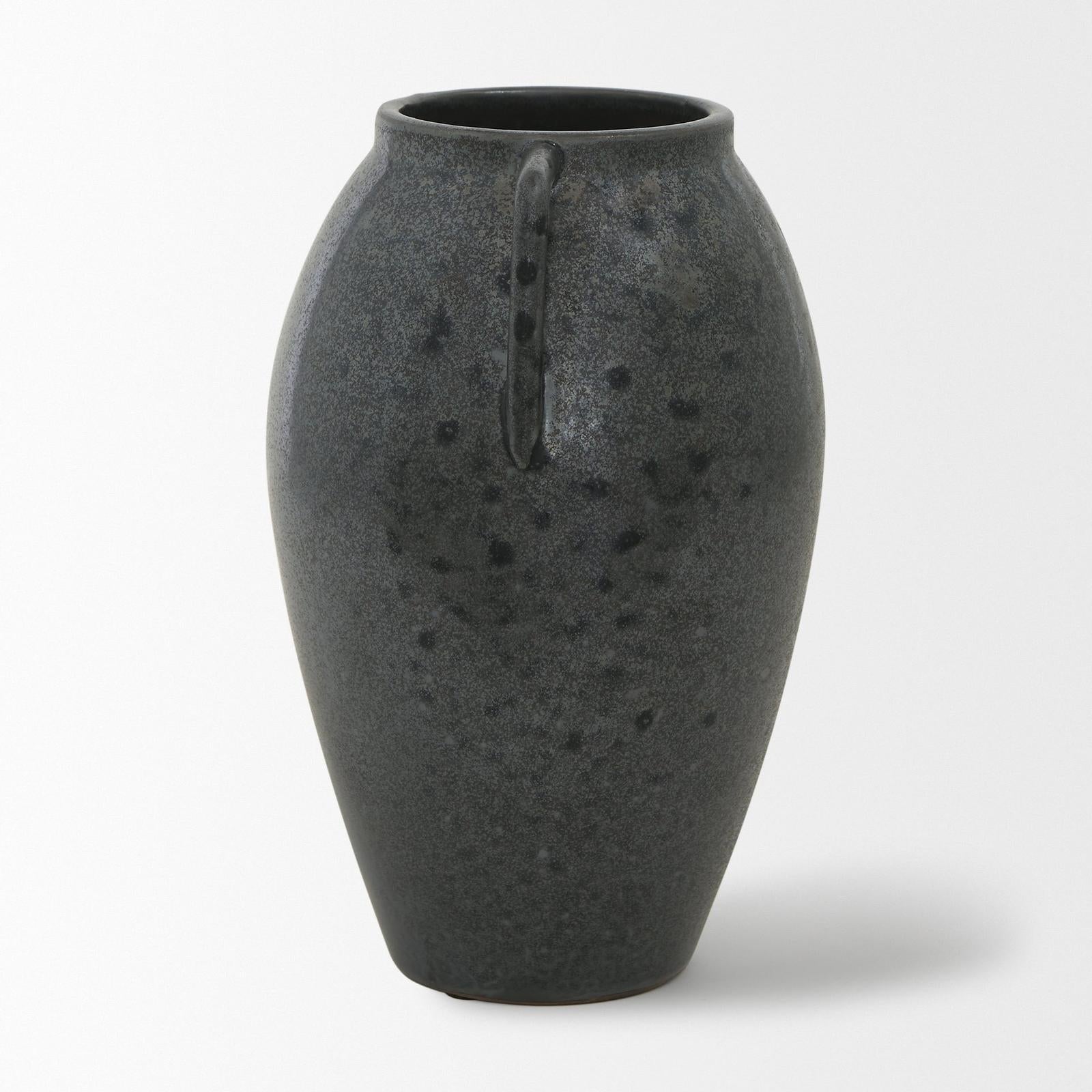 Mercana Kora Dark Metallic Double Ear Vase