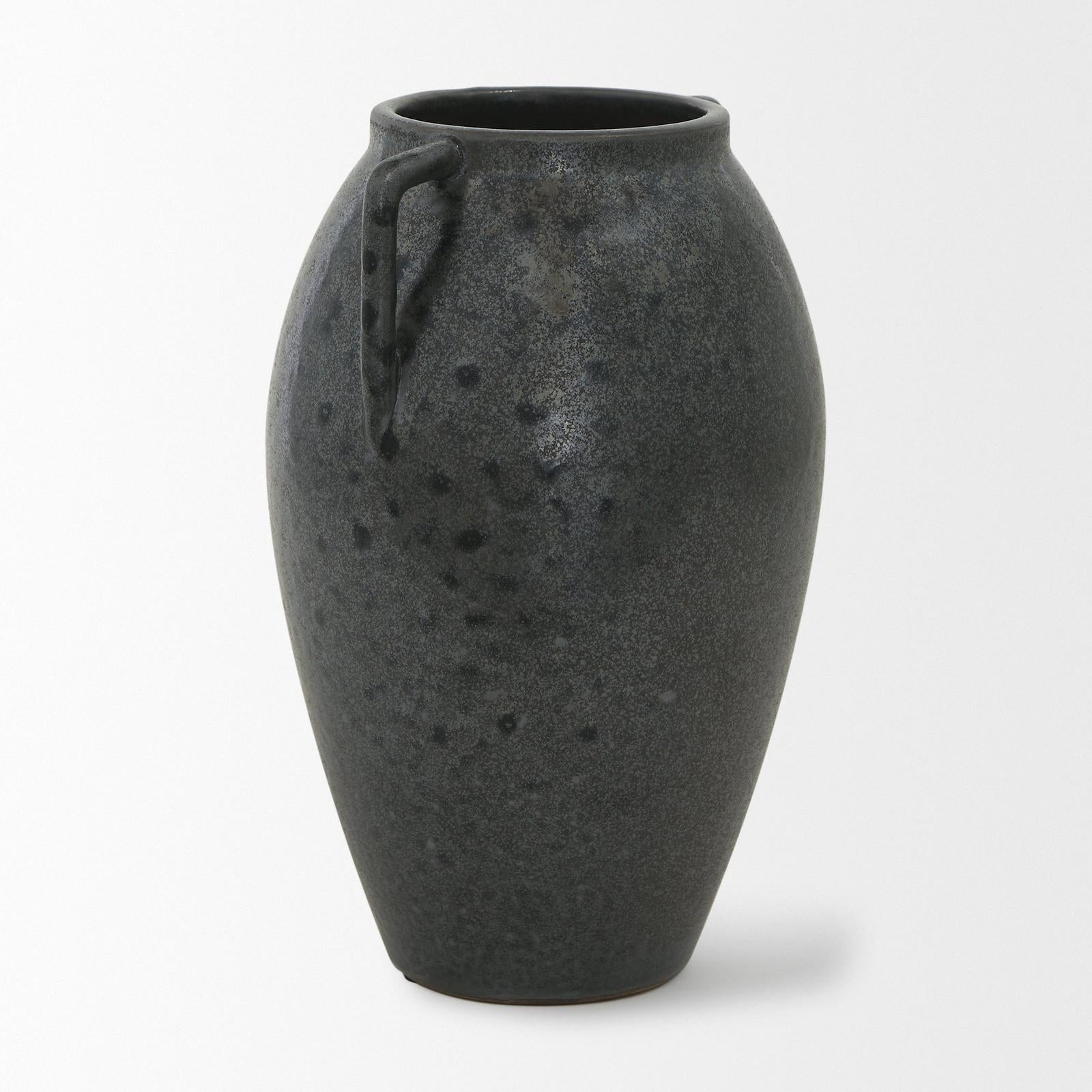 Mercana Kora Dark Metallic Double Ear Vase