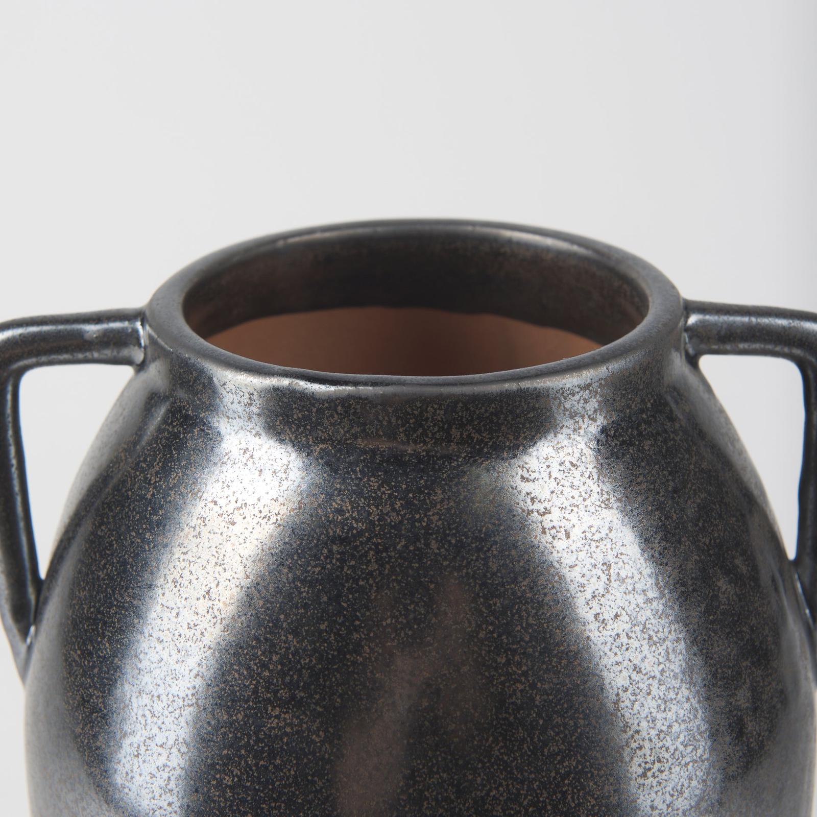 Mercana Kora Dark Metallic Double Ear Vase