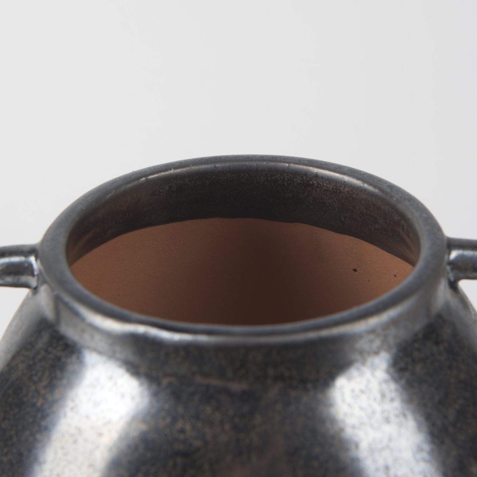 Mercana Kora Dark Metallic Double Ear Vase