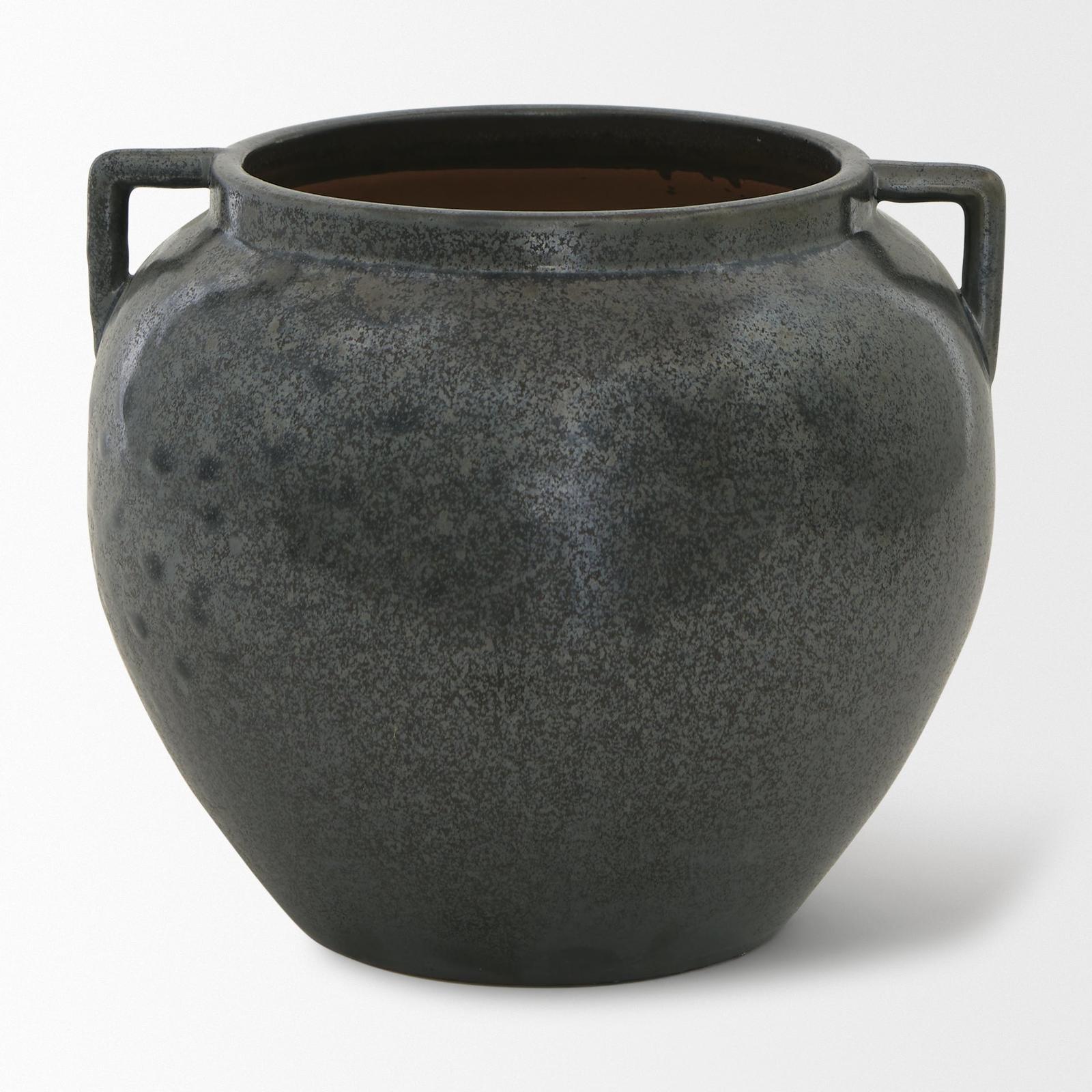Mercana Kora Dark Metallic Double Ear Vase