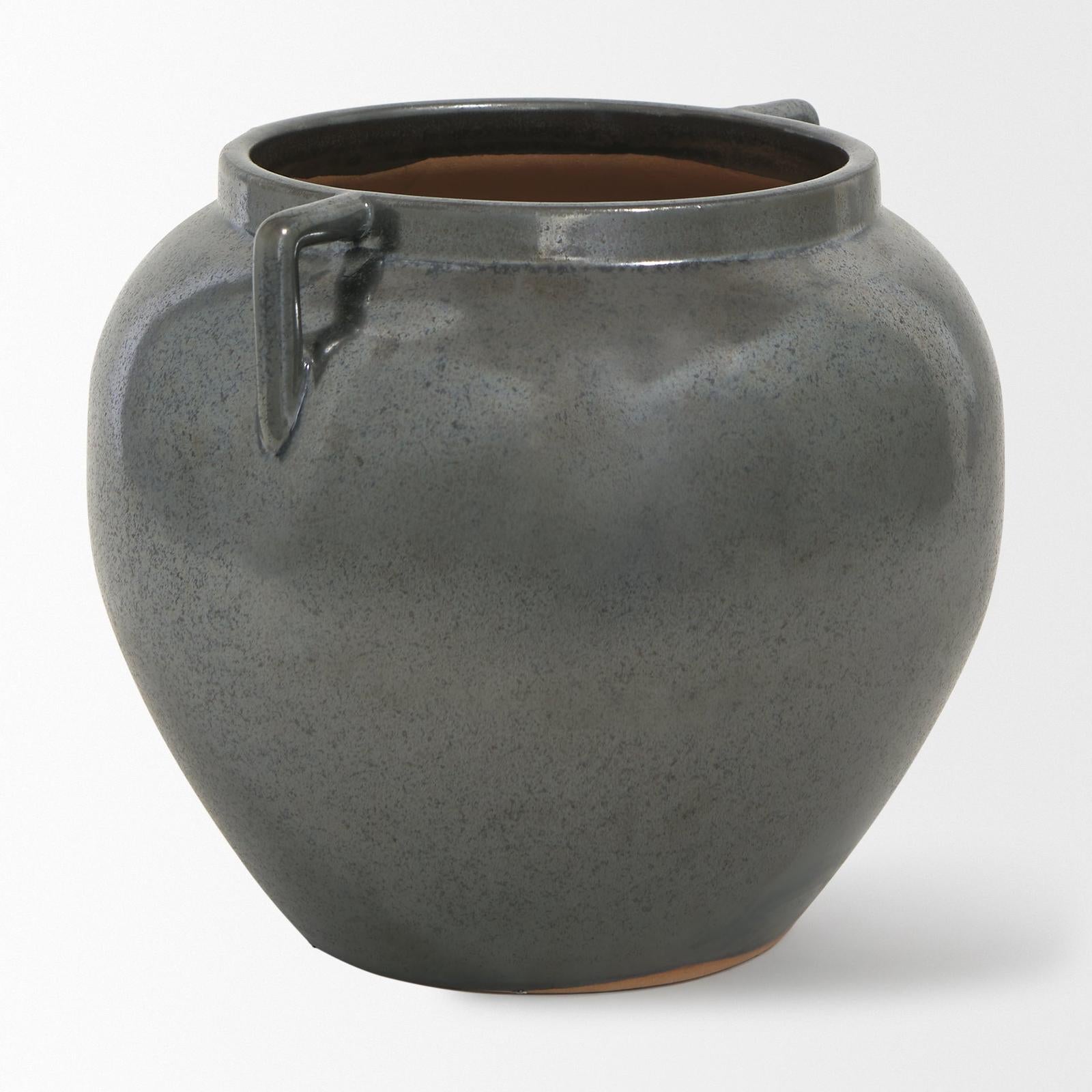 Mercana Kora Dark Metallic Double Ear Vase