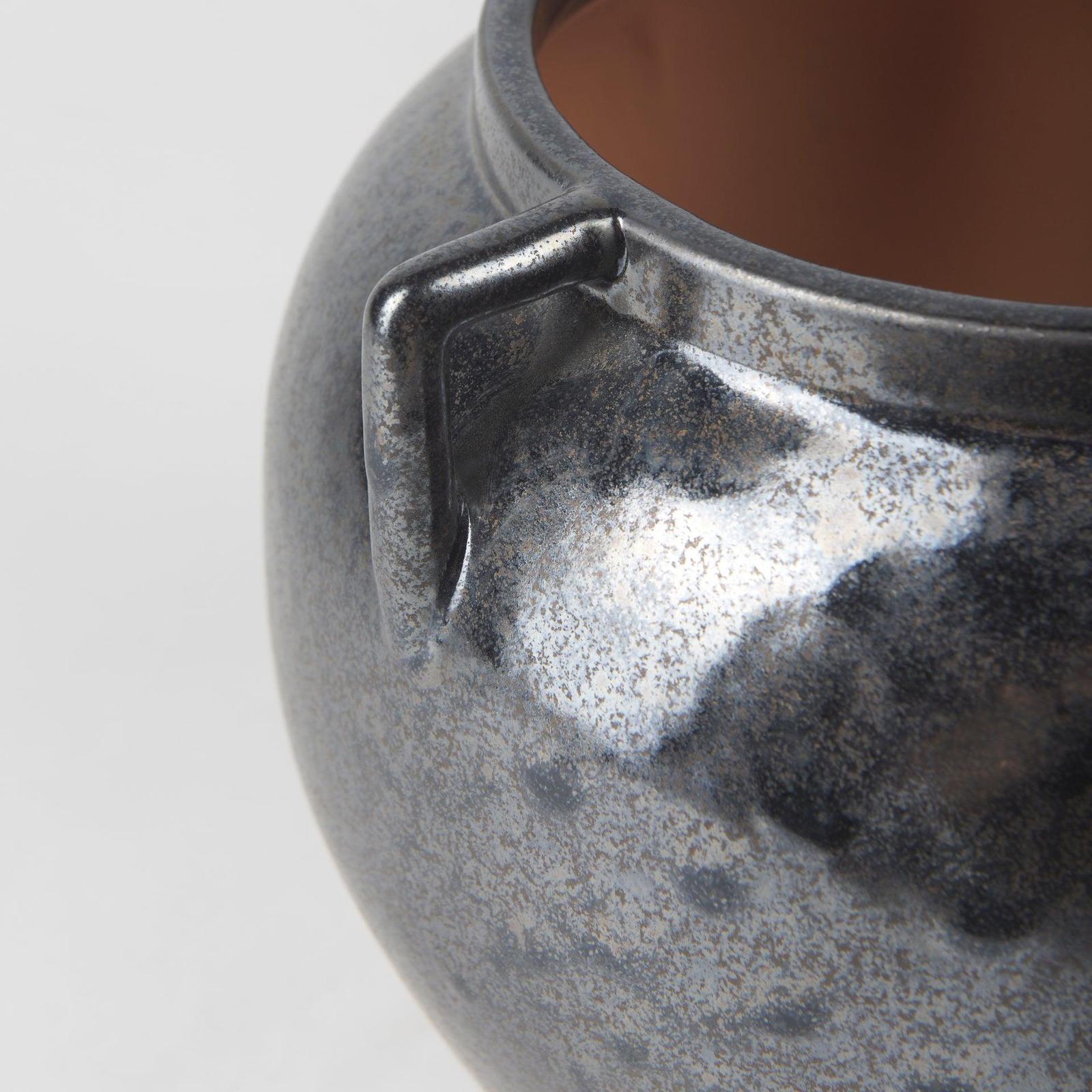 Mercana Kora Dark Metallic Double Ear Vase