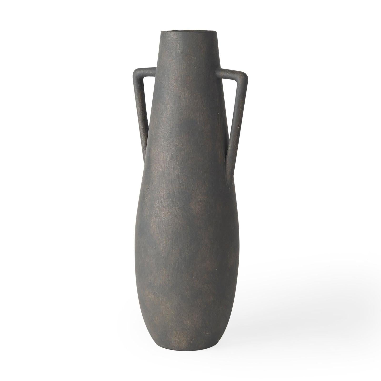 Mercana Kilian Brown-Gray Double Ear Vase
