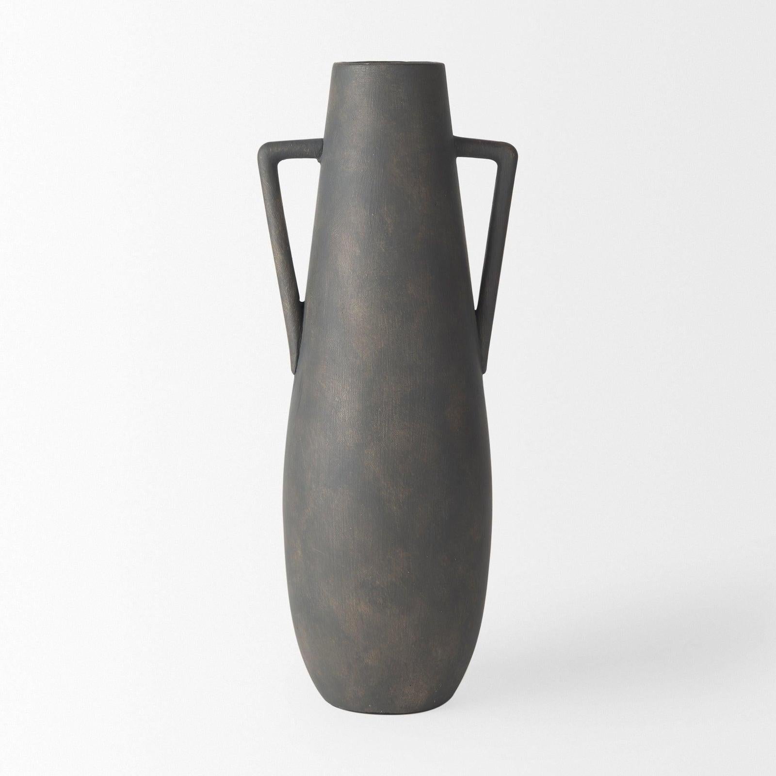 Mercana Kilian Brown-Gray Double Ear Vase