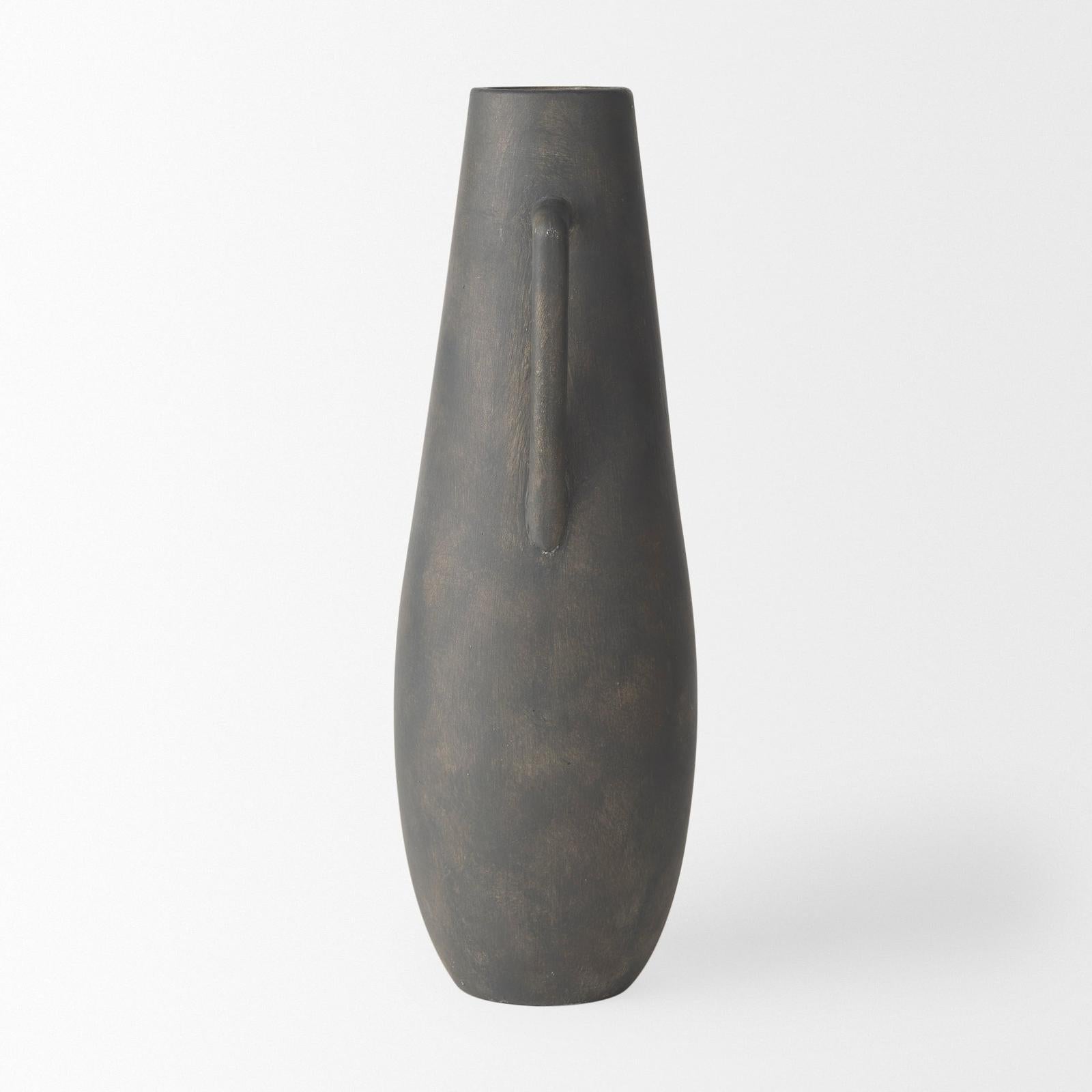 Mercana Kilian Brown-Gray Double Ear Vase
