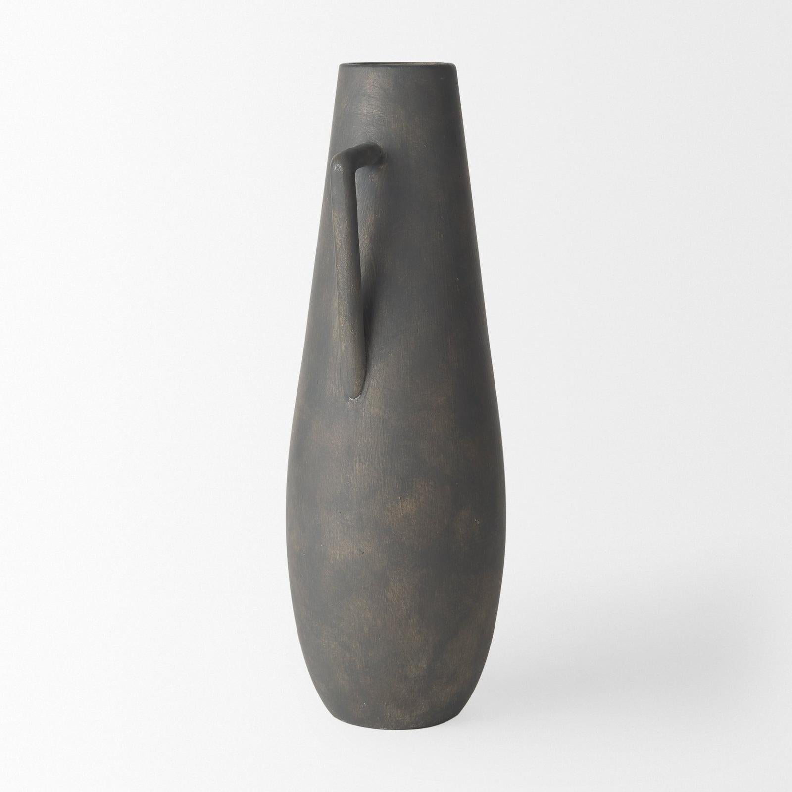 Mercana Kilian Brown-Gray Double Ear Vase