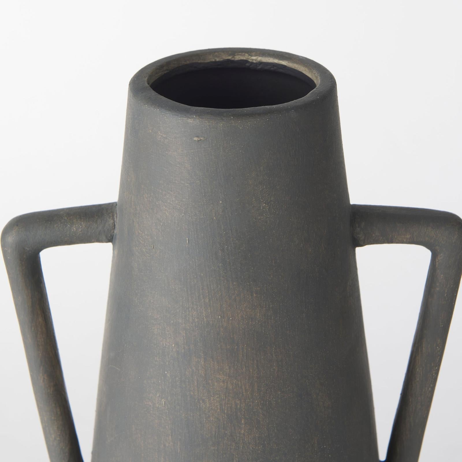 Mercana Kilian Brown-Gray Double Ear Vase