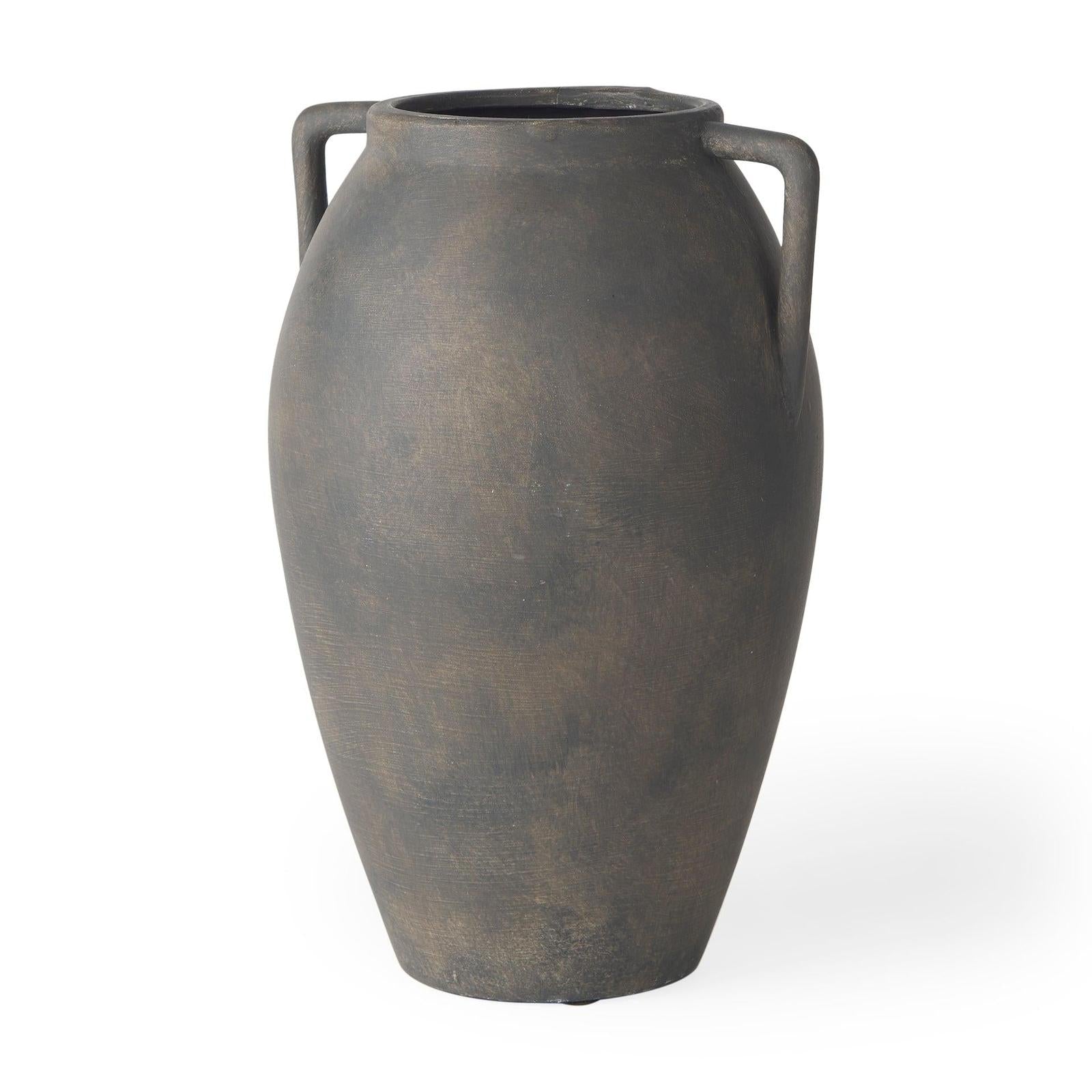 Mercana Kilian Brown-Gray Double Ear Vase