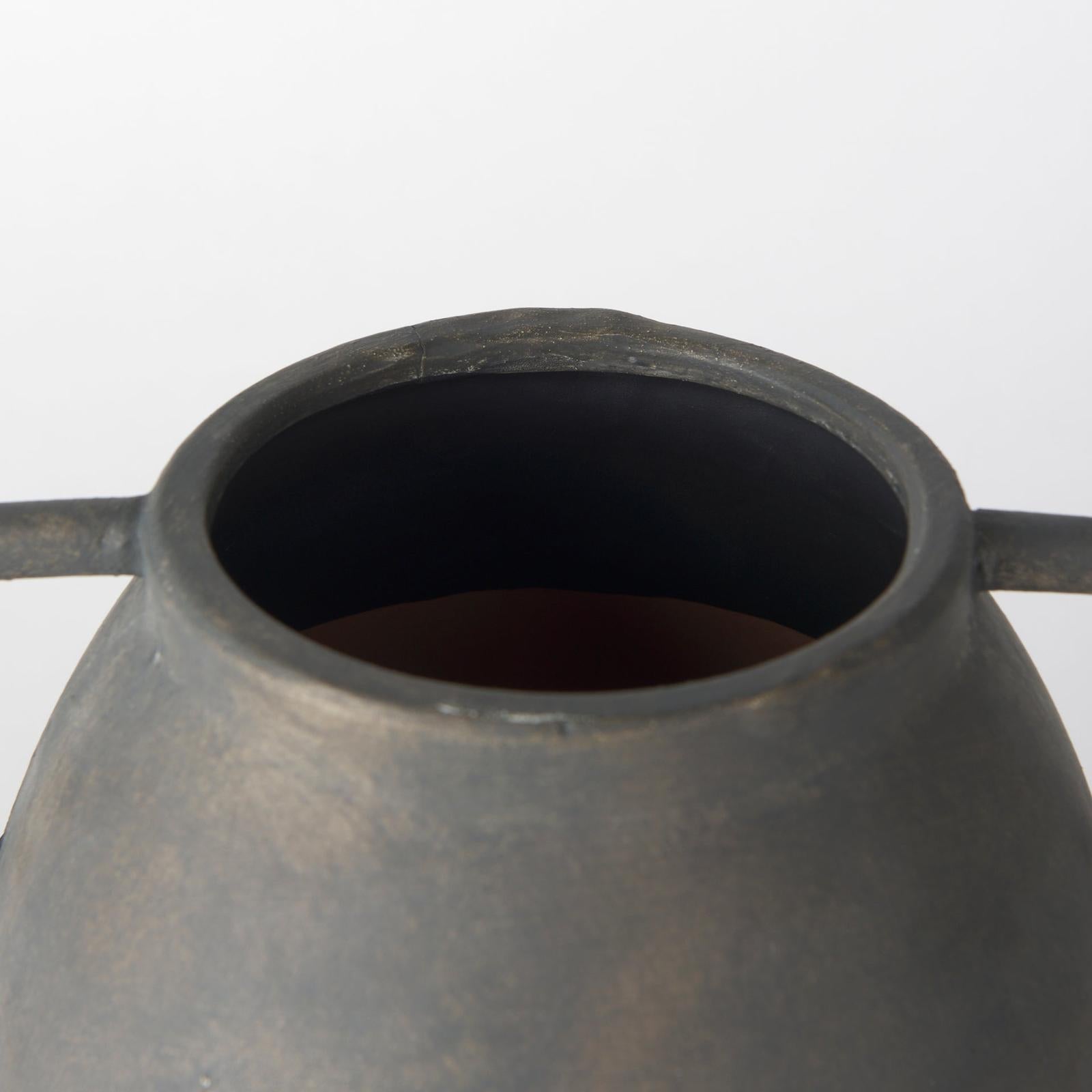 Mercana Kilian Brown-Gray Double Ear Vase