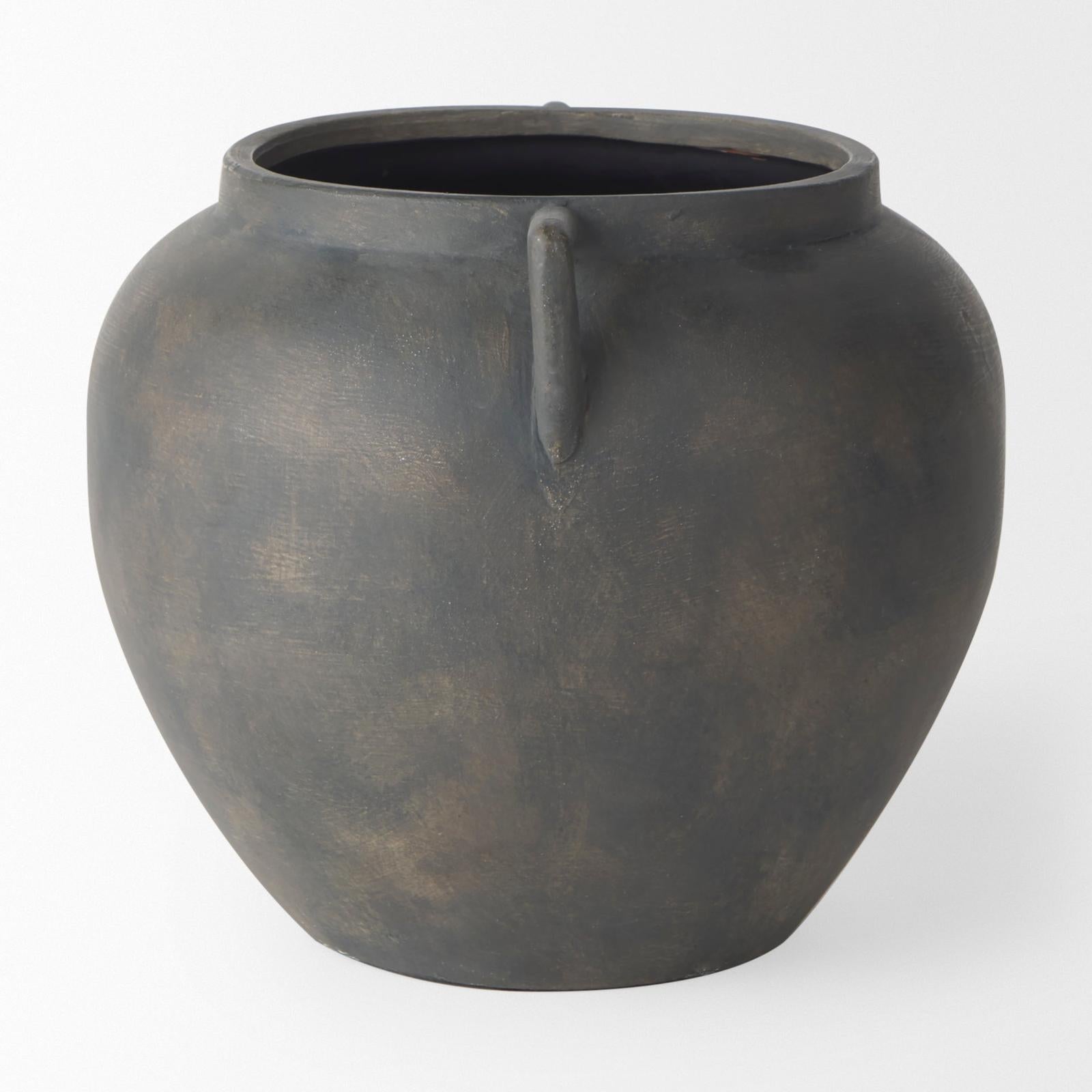 Mercana Kilian Brown-Gray Double Ear Vase