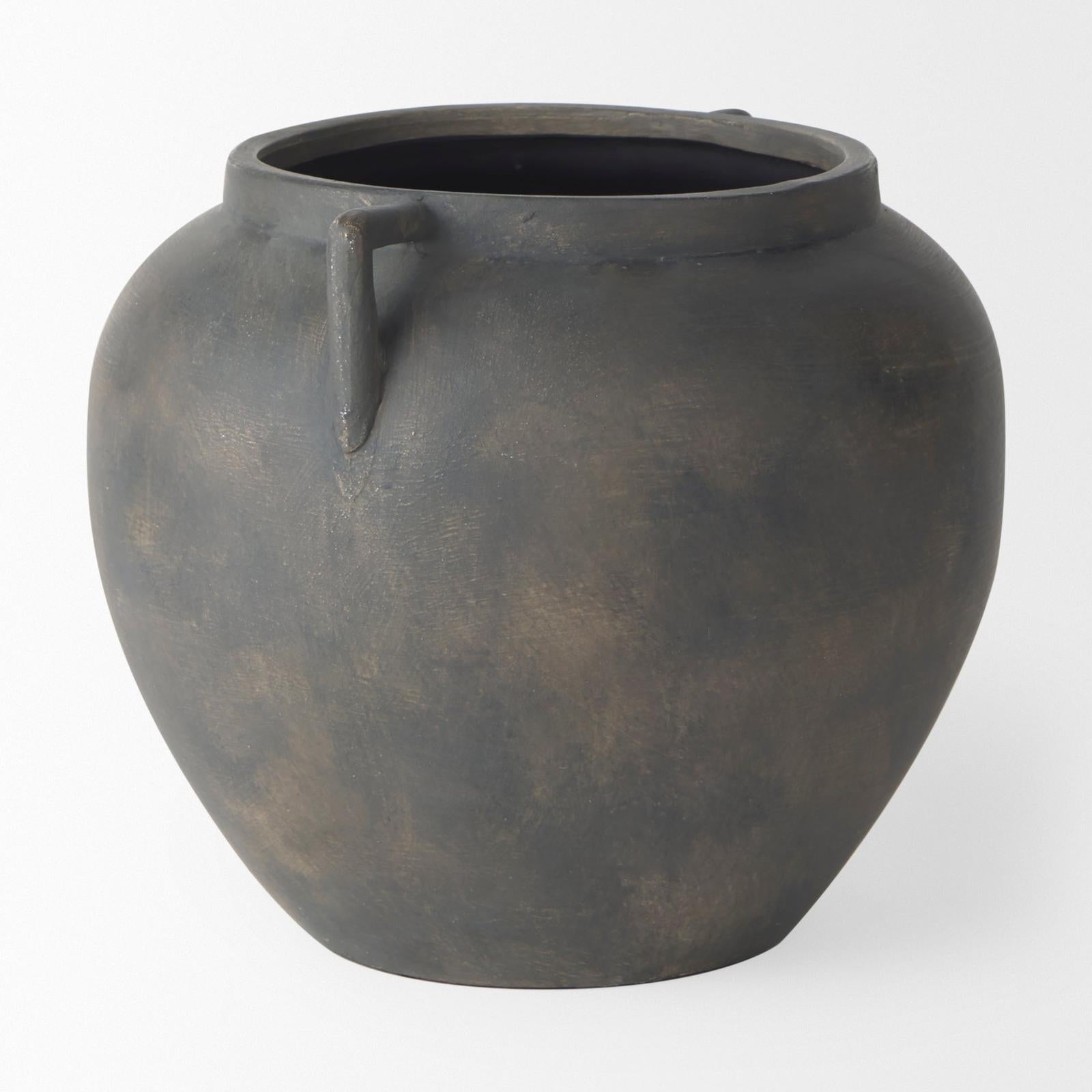 Mercana Kilian Brown-Gray Double Ear Vase