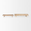 Mercana Carver White Washed Wood Trays- Set of 2