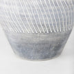 Mercana Blume Off-White w/ Gray Textured Vase