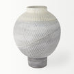 Mercana Blume Off-White w/ Gray Textured Vase