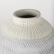 Mercana Blume Off-White w/ Gray Textured Vase