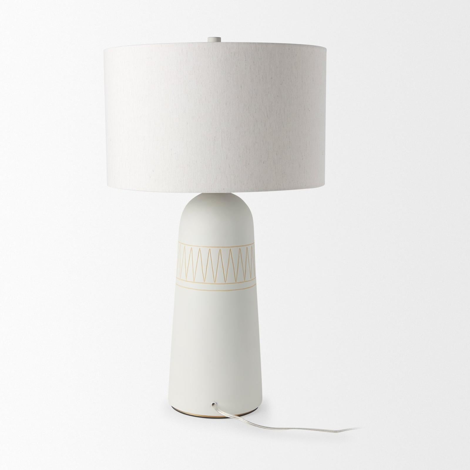 Mercana Javier Base W/Cream Shade Table Lamp