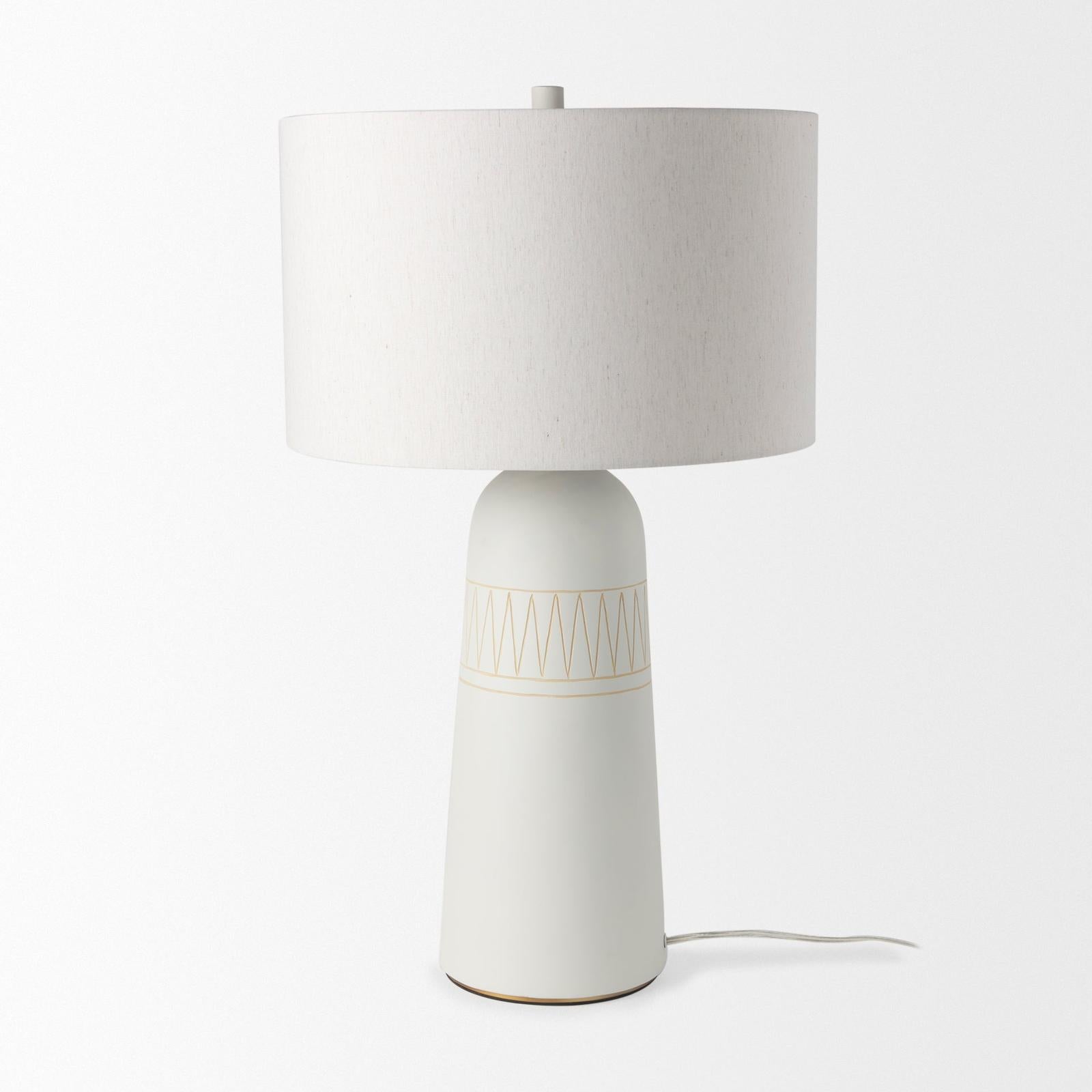 Mercana Javier Base W/Cream Shade Table Lamp