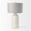 Mercana Cato Cream Base W/White Shade Table Lamp Clearance