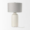 Mercana Cato Cream Base W/White Shade Table Lamp Clearance