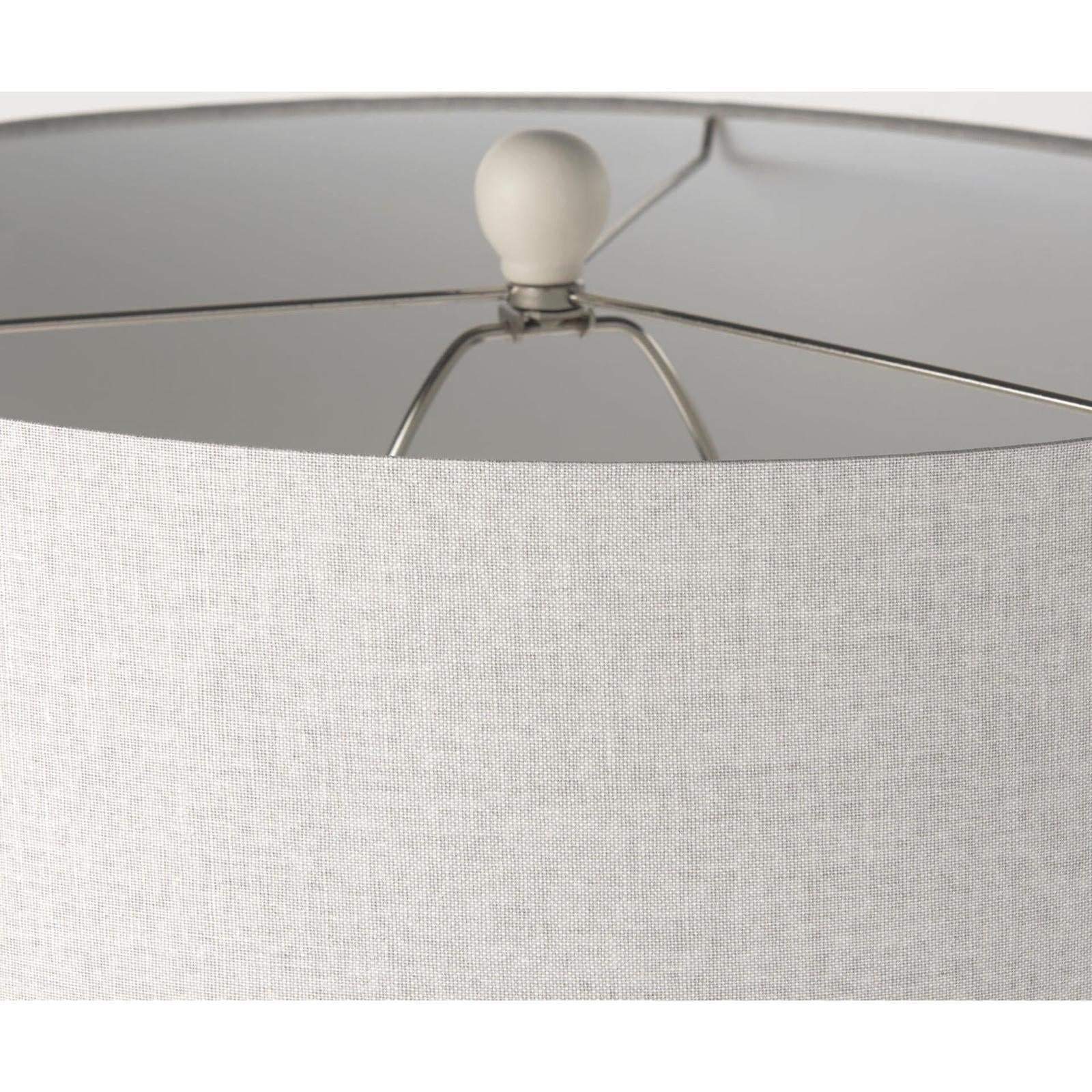 Mercana Cato Cream Base W/White Shade Table Lamp Clearance