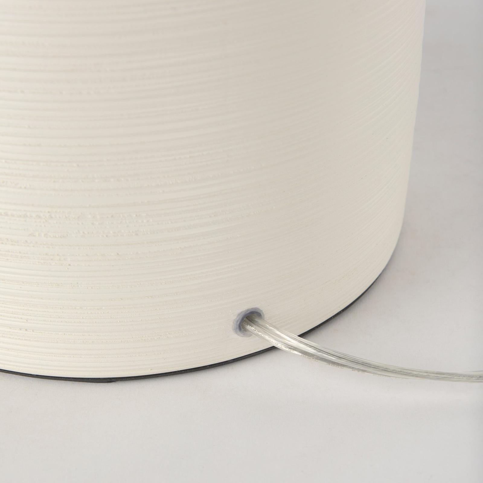Mercana Cato Cream Base W/White Shade Table Lamp Clearance