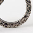 Mercana Rafiki Two Blackened Hammered Finish Metal Conjoined Circles