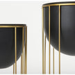 Mercana Danica Matte Black Metal Plant Stands - Set of 2 Clearance