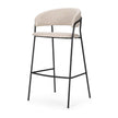 Mercana Carolyn Matte Black Metal Bar Stool