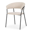 Mercana Carolyn Dining Chair Matte Black Metal