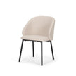 Mercana Shannon Dining Chair w/ Fabric & Matte Black Metal