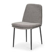 Mercana Eve Dining Chair Fabric & Matte Black Metal