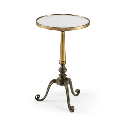 Jonathan Charles Anitque Brass End Table ( 500062-ABF )