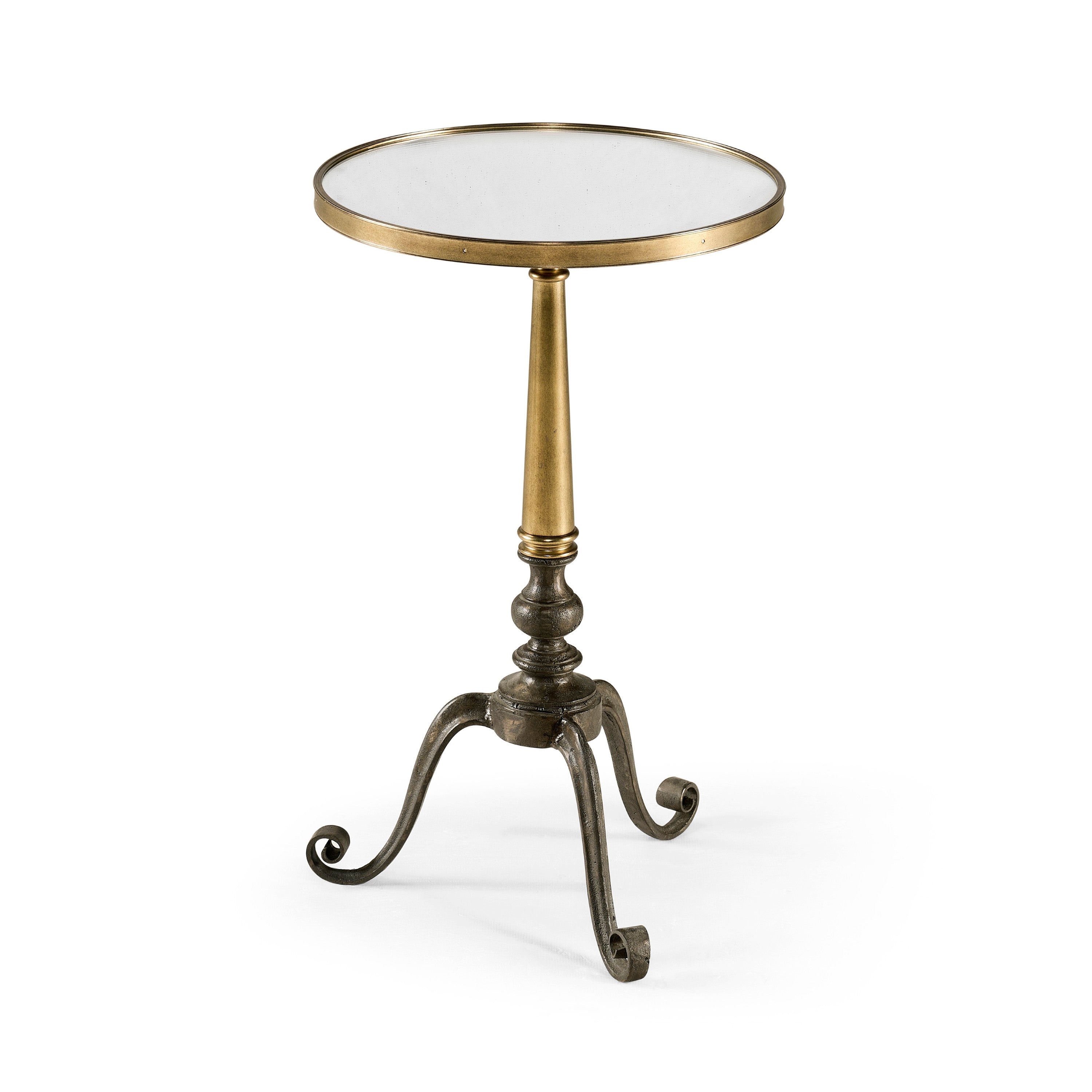 Jonathan Charles Anitque Brass End Table ( 500062-ABF )