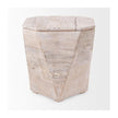 Mercana Esagono Octagonal Reclaimed Wood End/Side Table w/ Storage Clearance
